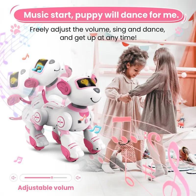 Mini Smart RC AI Robot Dog Educational Programmable Toy Touch Control / Touch Sensor Music Dance Intelligent Dialogue Chat