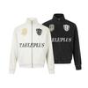 Mens 2026 American Vintage Wash Badge Print Stand Collar Zip Up Sweatshirt Jacket Casual Outerwear