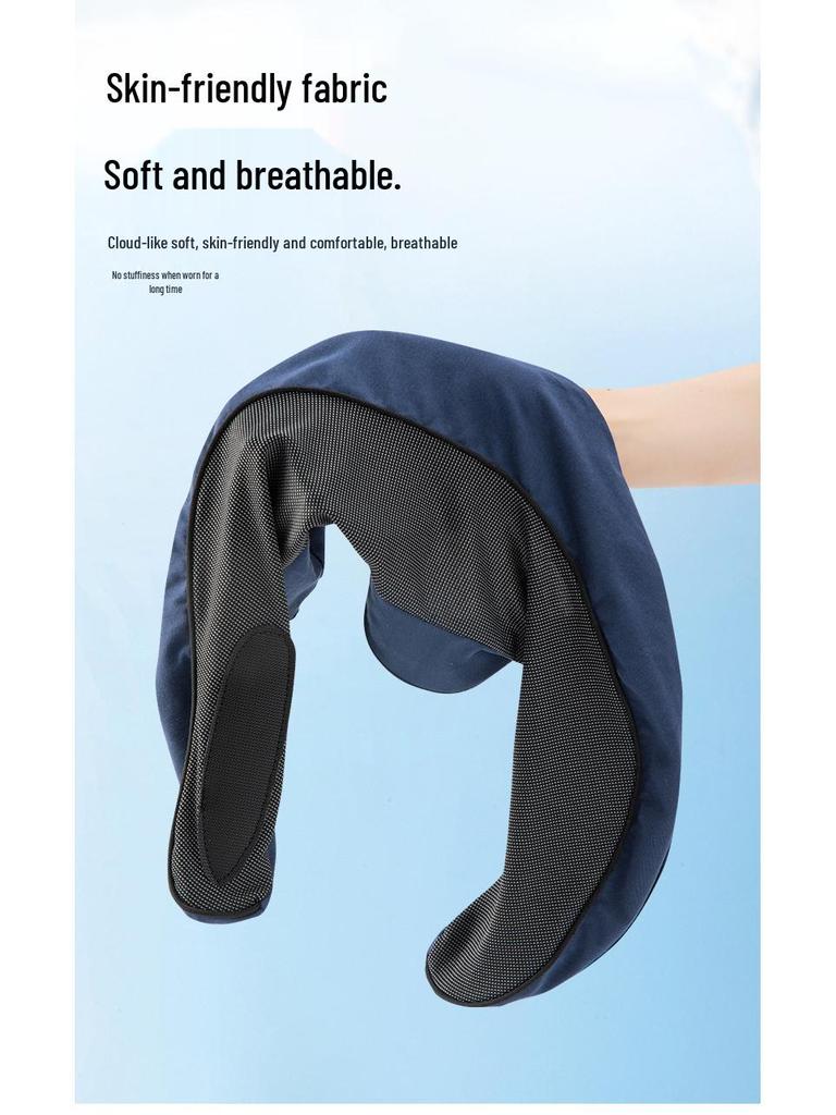 Cross-Border Memory Foam U-Shaped Travel Pillow for Office, Nap, Driving, and Airplane Neck Support.
