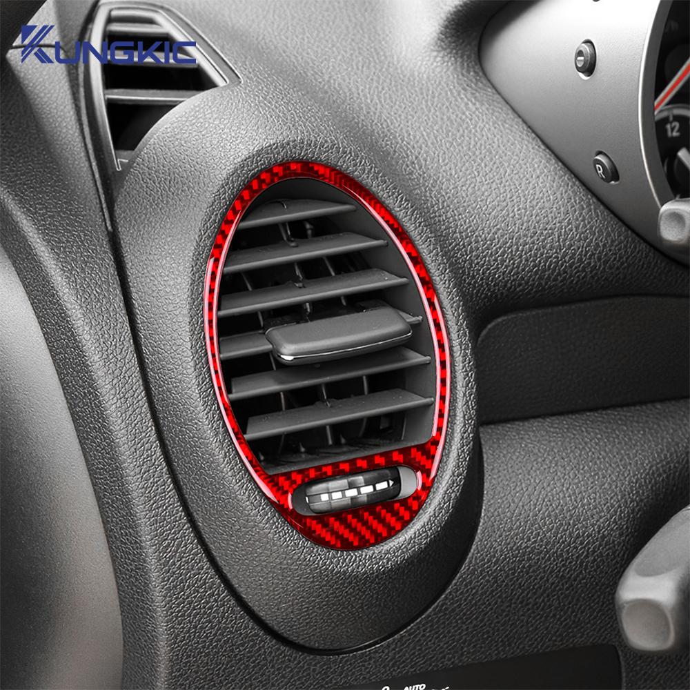 For Mercedes Benz SLK R171 2004 2005 2006 2007 2008 2009 2010 Side Air Vents Sticker Trim Accessories Real Soft Carbon Fiber