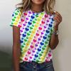 Fashion Fireworks Show PLUS-size 3D Print Women New Summer Casual  Street Short Sleeve O-Neck Loose
