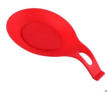 Silicone Spoon Shelf Kitchen Accessories Heat Resistant Spoon Rest Utensil Holder Stove Organizer Placemat Lid Stand