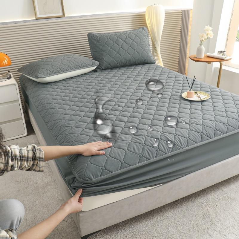 2025 New Waterproof Thicken Mattress Pad Protector Adjustable Fitted Sheets Bed Covers Anti-Bacterial Pad For Bed 150x200 160x200 180x200