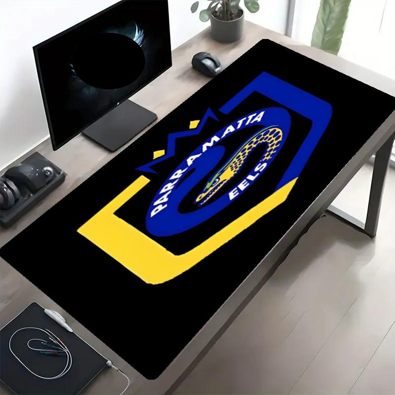 Parramatta Eels Print Mouse Pad, Anti‑Slip Desktop keyboard Mat, for PC Laptop Gaming Working Daily Use, Cool Festival Birthday Gift
