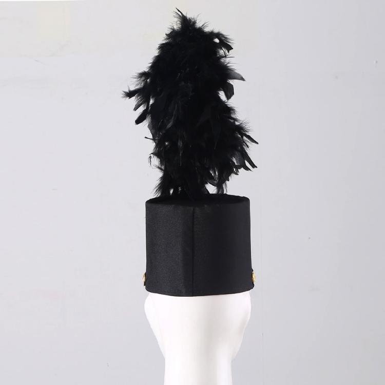 Cappello da Adulto Vintage a Tesa Larga Cappello da Guardia d'Onore Cappello da Tamburmaggiore Spettacoli