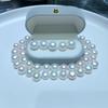 Rose Manta Half-Drilled Freshwater Pearl Beads 10-11mm, 4A Quality for DIY Earrings