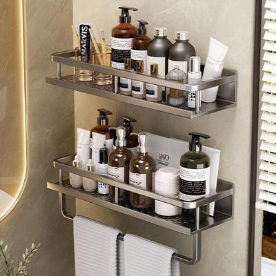 Punch-Free Wall-Mounted Bathroom Storage Rack for Basin and Toilet
