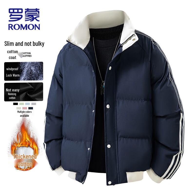 

Romon Men s Thickened Stand-Collar Puffer Jacket XL