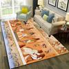 Pharaoh Egyptian Mythology Hieroglyphics Carpet Rug for Home Living Room Bedroom Sofa Doormat Decor,Area Rug Non-slip Floor Mat