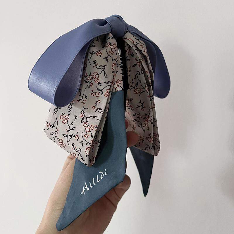 Fashion Ribbon Bow Banana Clip Simple Headwear For Women Girls Versatile Hair Claw Temperament Hairpin Headdress Vertical Clip