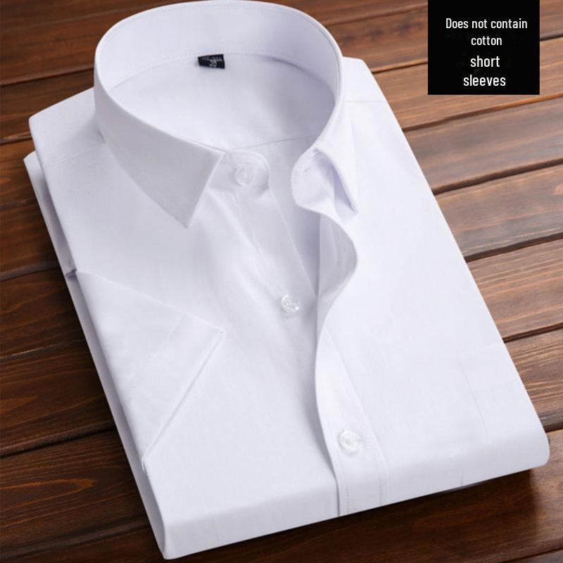 Men's Loose Long-Sleeve White Mourning Shirt for Performances