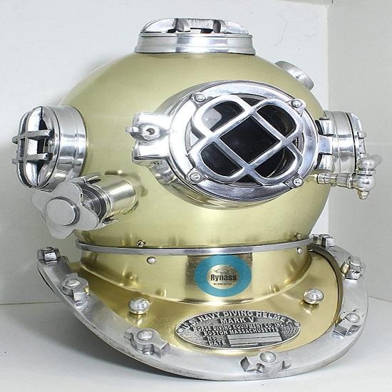 Royal Handicraft 45,72 cm Vintage, Antik, Wohndekor-Artikel Taucherhelm Boston Mass Mark V Divers