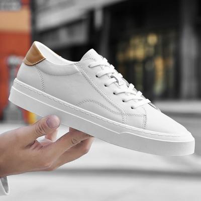 Pánské Boty Luxusní Pravá Kůže Vysoce kvalitní Tenisky Casual Bílé Pánské Pohodlné Ručně vyráběné Trendy Venkovní Boty Pánské