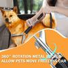 2 In 1 Heavy-Duty Elastic Dog Car Seat Belt Safety Harness, Crash Tested for Pets, Adjustable Travel Tether for Truck SUV Car