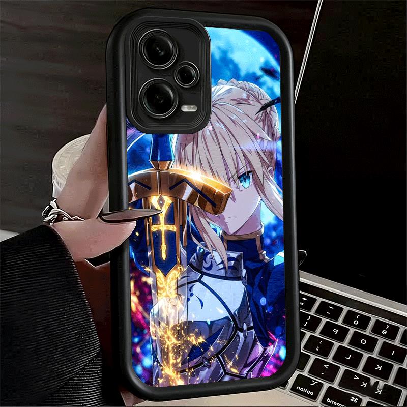 Fate Zero Stay Night Saber Soft Phone Case for Xiaomi Redmi Note 15 14 13 12 11 Pro Plus 10S 11S 4G 11T 5G Shell Silicone Funda