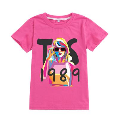 A953 Kids Boys Girls Taylor Swift Casual Short Sleeves T-shirt
