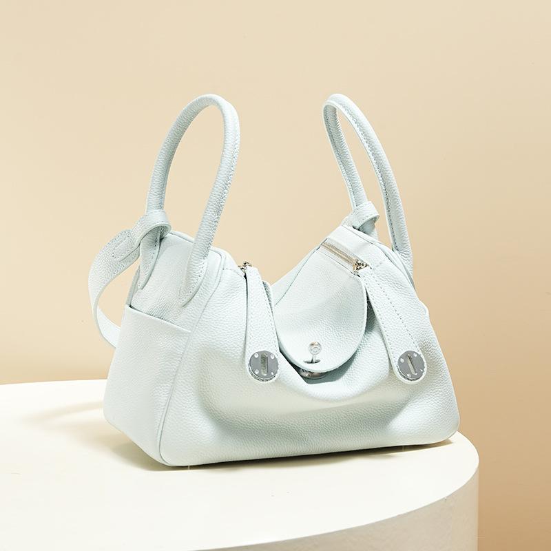 Borsa Dottore TOGO in Vera Pelle di Mucca - Cucita a Mano con Filo Cerato, Sensazione di Lusso, Singola Spalla da Donna, Stile da Pendolare, Best Seller.