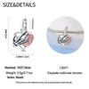 Original Charms Copper Holding Heart Pendant Hand Beads Fit Bracelet Women Jewelry Making Diy Gift