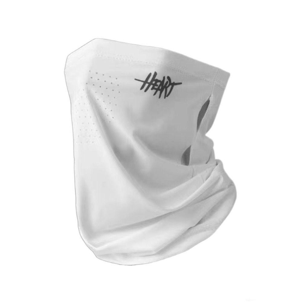 

Breathable Face Cover Letter Sun Shade Face Mask New Sunscreen Mask білий