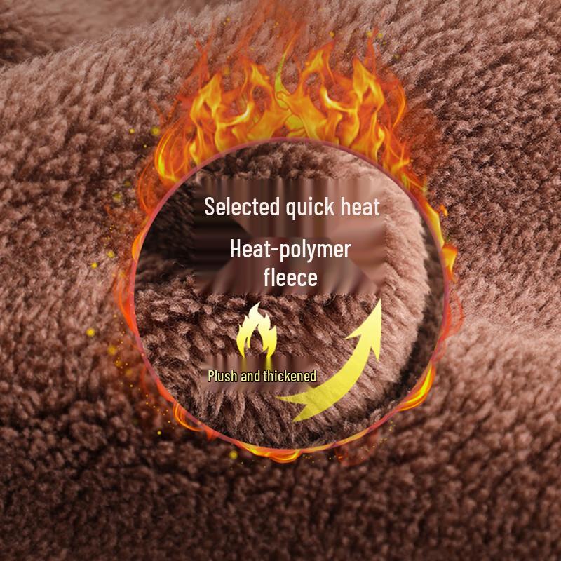 Women's Thickened Fleece-Lined Elastic Waist Winter Pants