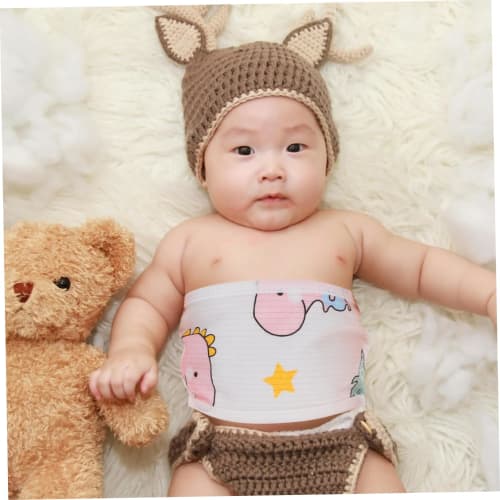 Beaupretty Zabraňuje nachlazení bříška Dětský bavlněný břišní pás pro miminka