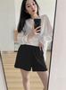 Adjustable Tummy Support Wide-Leg Maternity Shorts - Summer Style for Petite Women