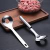 Anti-stick Meatball Scoop Fall-resistant Stainless Steel Portable Hollow Smooth Maker Spoon for Kitchen