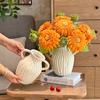 French Style Ceramic Vase White Flower Vase Modern Decorative Vases for Bouquet Farmhouse Living Room Wedding Table Centerpieces