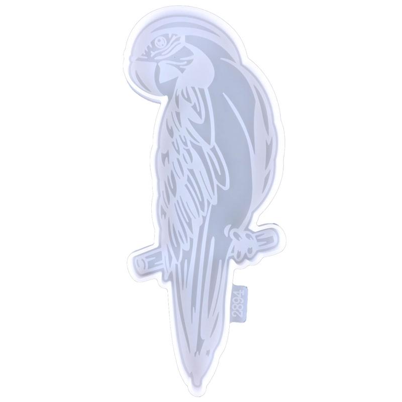 Parrot Coaster Drop Glue Mold Diy with Flower Parrot Water Coaster Coffee Pad Parrot Round Coaster Silicone Mold 1