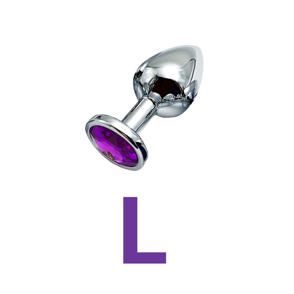 Gioiello Plug Anale in Metallo Base da Principiante a Esperto 5 Misure Butt Plug, Giocattoli per Adulti Coda Dildo Femminile/Maschile Giocattoli Sessuali Coppie Gioco per Adulti