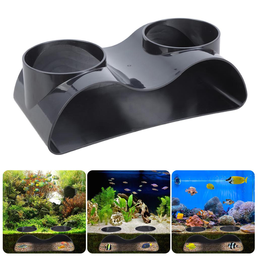 Aquarium Decorative Tunnel for Fishtanks Hiding Shelte Cave Tunnel Safe ABS for Underwater Landscape Accessories
