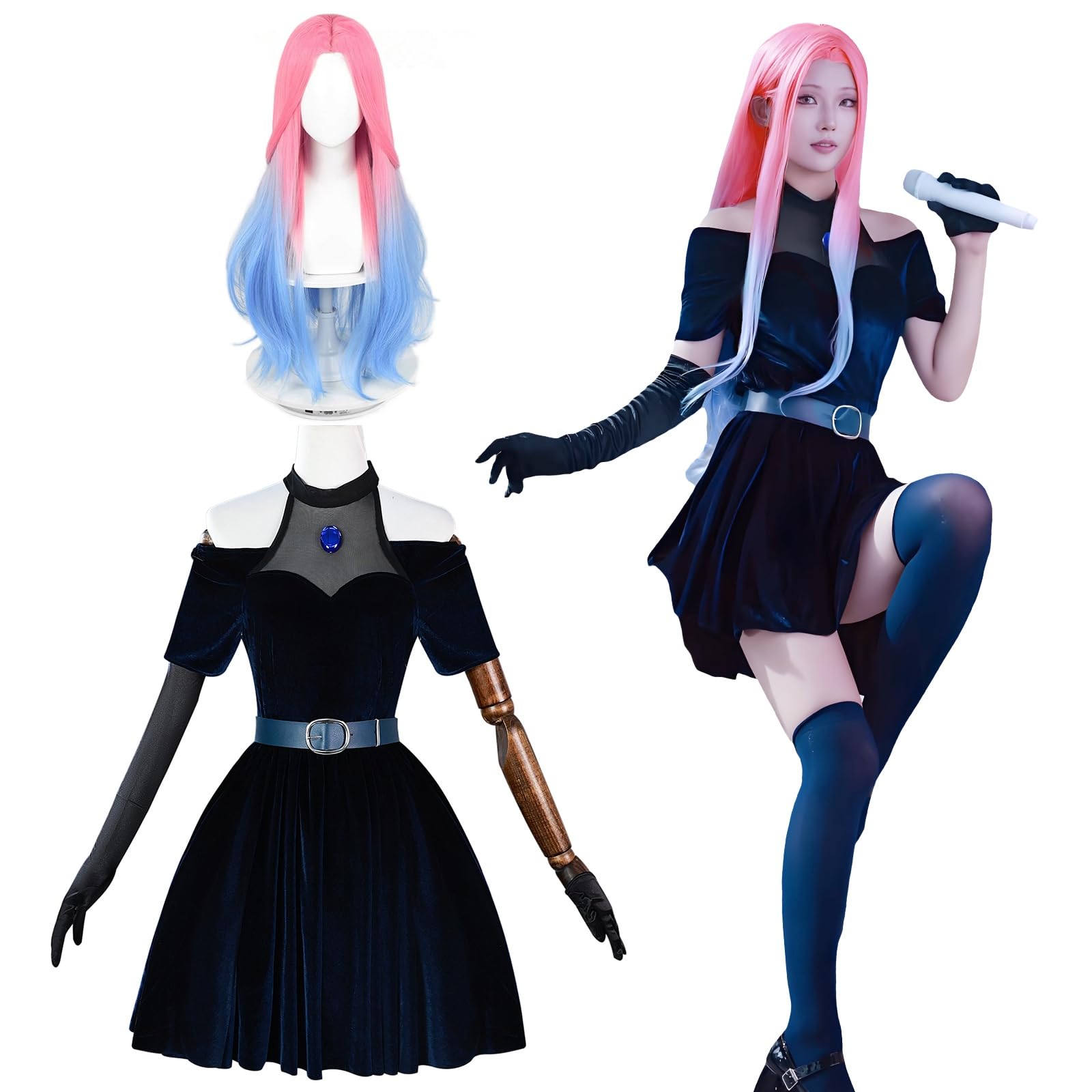 

Мизи Косплей с Костюмом для Косплея R1 для Идеально подходит для Школьных и Сценических Выступлений Косплей с Размером [Отличный Продукт] Парик, Взрослые, Фестивали,