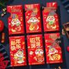 2026 Year of the Horse Zodiac Lucky Envelopes: Festive Cartoon Red Lai See Pockets for Spring Festival
