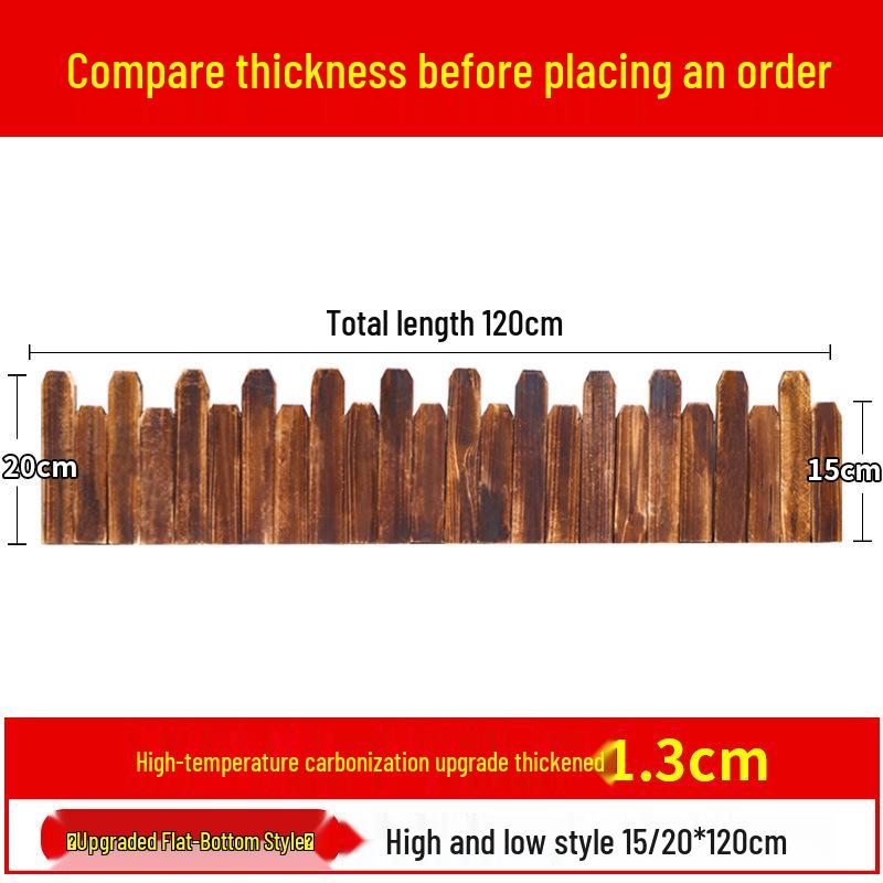 Flexible Garden Arc Wood Fence: Decorative, Anti-Corrosion Courtyard Barrier