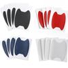 Car Door Handle Protective Stickers 4pcs Carbon Fiber Film A Style
