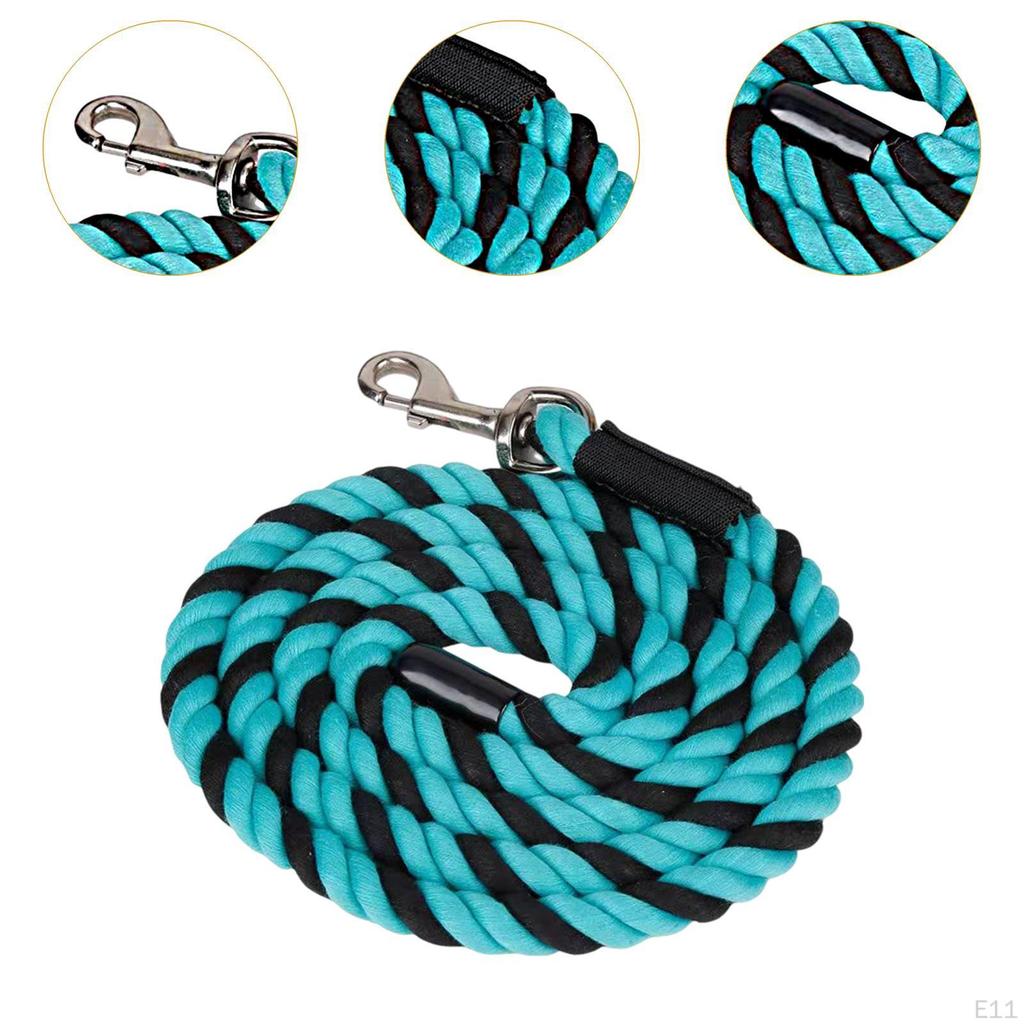 Horse Lead Rope Attachment for Halter Or Harness with Heavy Duty Lunge Line