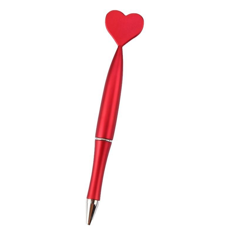 12Pcs Valentine'S Day Heart Shape Pens Black Gel Ink Rollerball Pens For Office School Supplies Gift Kids Ballpoint Pens