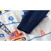 Autumn and Winter Sweater Construction Car Double-Layer Cotton Thread Children's Clothing