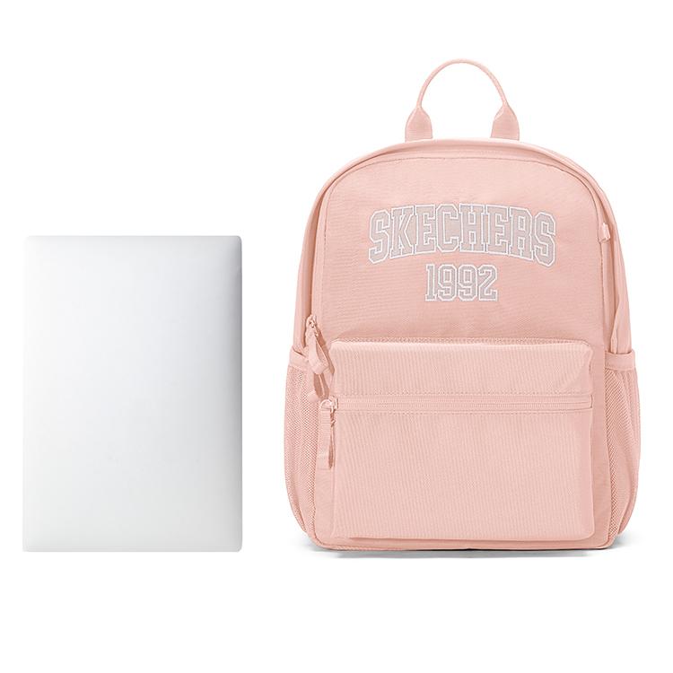 Skechers 14L Large Capacity Fashionable Versatile Commuter Cute College Style Sports Travel Lightweight Backpack Unisex Backpack L325K103-02P1