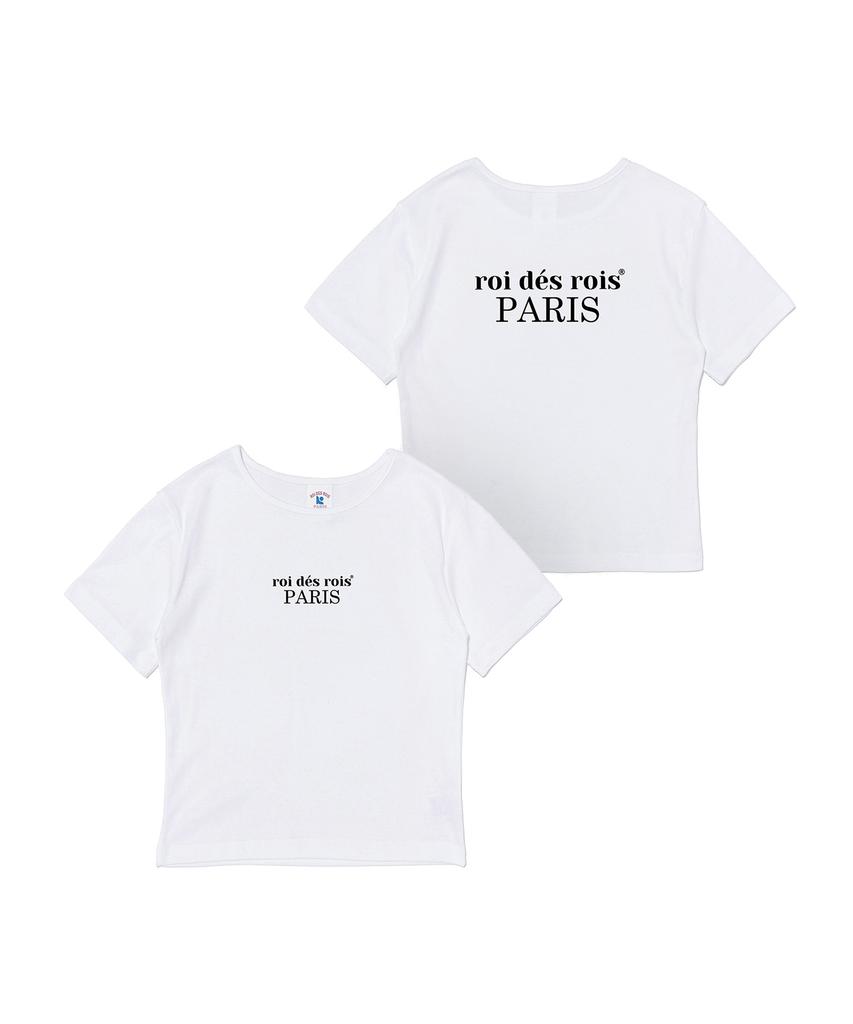 ROIDESROIS Origin Paris Crop Short Sleeve T-Shirt (White)