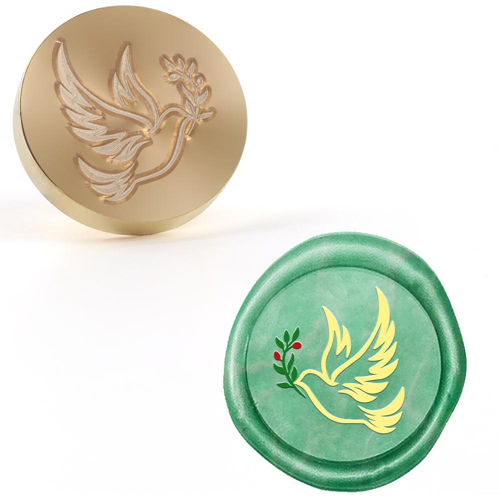 Birds Series Wax Seal Stamp Pigeon, Eagle, Owl, Crow Vintage Wax Seal Stamp Brass Heads for Wedding Envelope, Invitation Decorat
