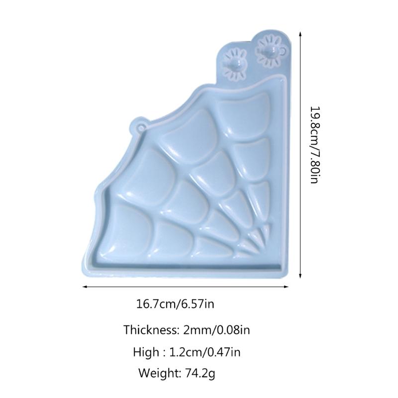 Glossy Silicone Spiders Web Mold Wall-mounted Halloween Stereo Mold DIY Ornaments Pendant Epoxy Resin Crafting Molds