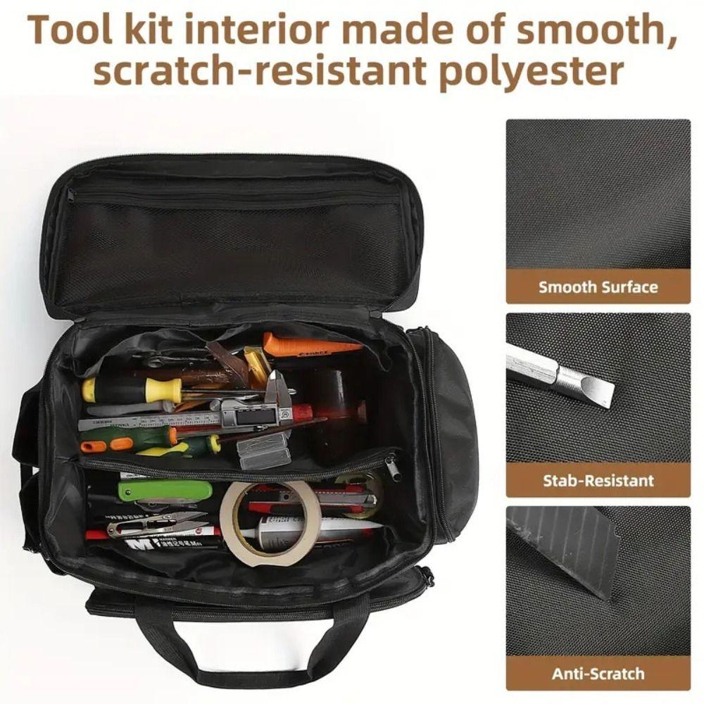 Multiple Compartments Hand Tool Bag Large Capacity Work Handbag  for Technician Work