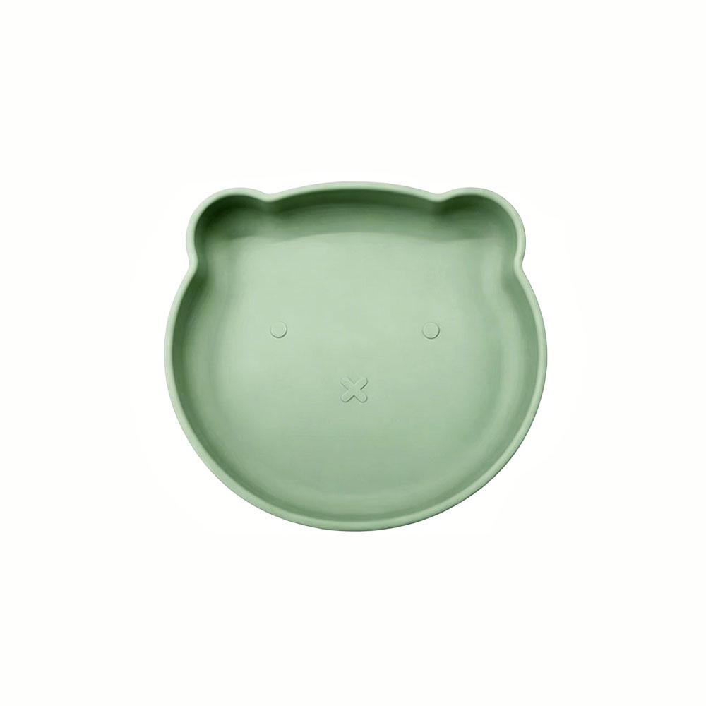 Silicone Baby Tableware Set: Feeding Bowl, Fork, Spoon & Food-Grade Dinner Plate