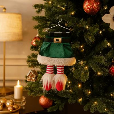 Funny Hanging Christmas Leg Pendants Cute Cartoon Xmas Tree Ornaments Soft Mini Christmas Decorations Gift Giving