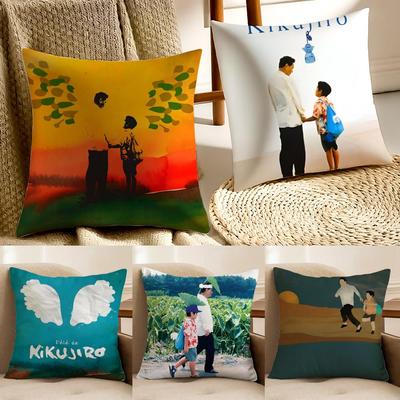 KKikujiro MOVIE FILM Cushion Cover Pillowcase Antidustmite Living Room Sofa Decor Cushion Room