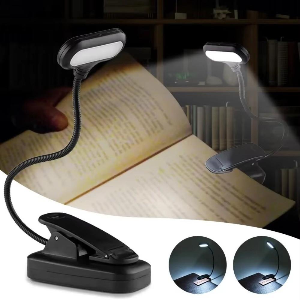Mini LED Book Light Flexible Reading Table Lamp Portable Clip-On Lamp  Reading