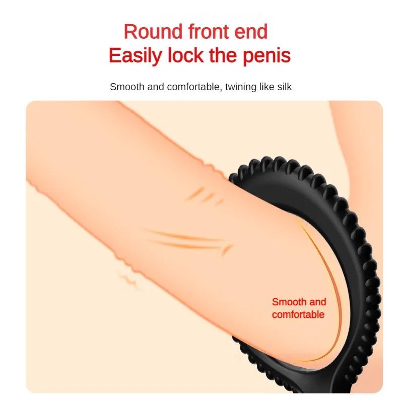 Cock Ring Silicone Penis Lock Rings Male Reusable Delay Ejaculation Ring Scrotum Bondage Goods Couple Cock Erection Erotic Toys