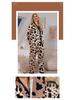 Damen Pyjama-Set mit Leoparden- und Zebra-Print - Langärmliges Oberteil und Hose, Perfekt für Frühling und Herbst (TZ21941)