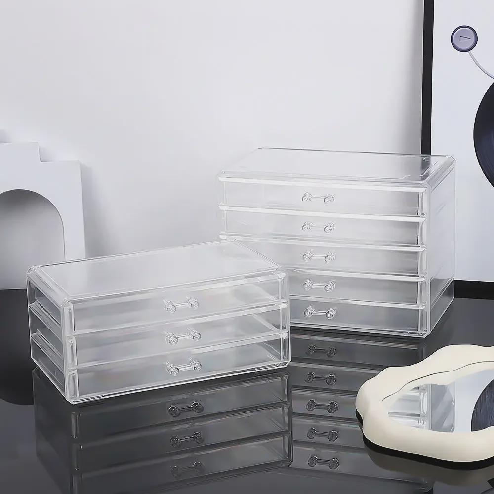 Großer Acryl-Kosmetik- und Hautpflege-Organizer